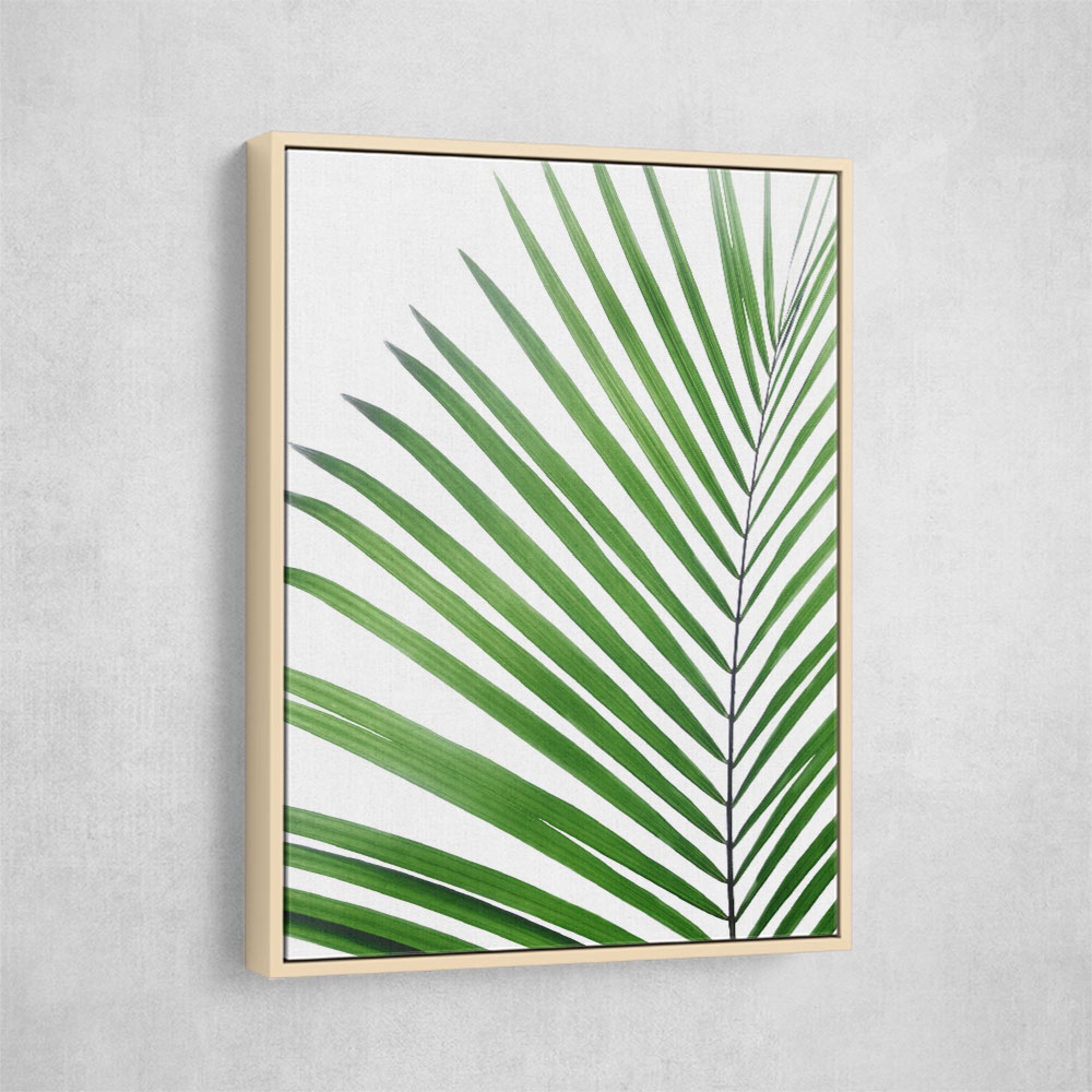 Green Palm Leaf Wall Art